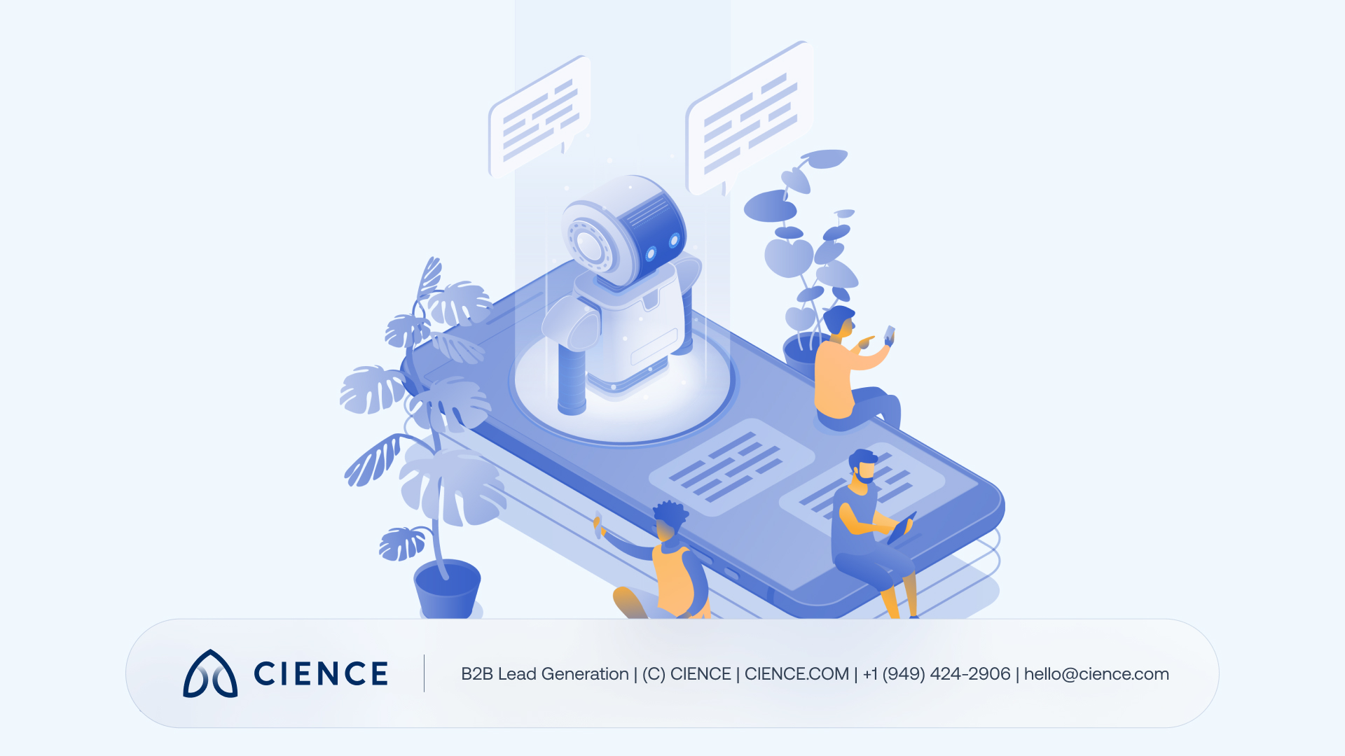 SDR receiving pre-qualified lead data captured by a B2B chatbot